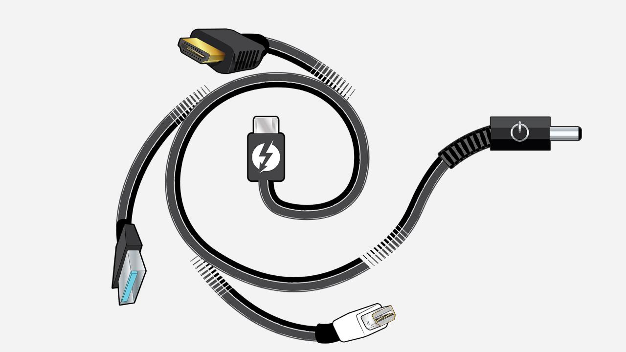 Thunderbolt cable connects to all