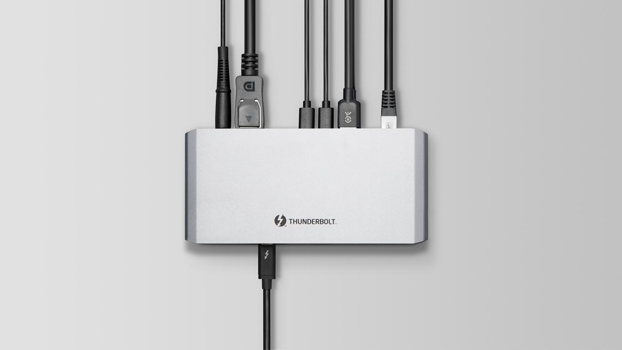 Thunderbolt dock fully loaded